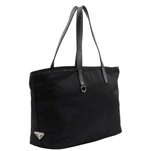 SOLD Prada Tessuto Vitello Black Nylon Tote